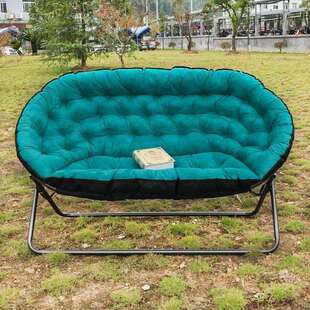 A沙布袋女睡床袋子懒人圆形沙发布艺少女气垫床双人圆形公主风布