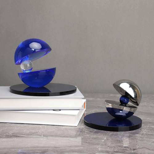 欧式创意水晶河蚌艺术桌面摆件样板房电视柜客厅玄关家居软装饰品