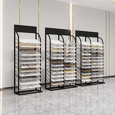 高端瓷砖样品展示架立式橱柜门板展示柜色板卡架子铝扣板架300600