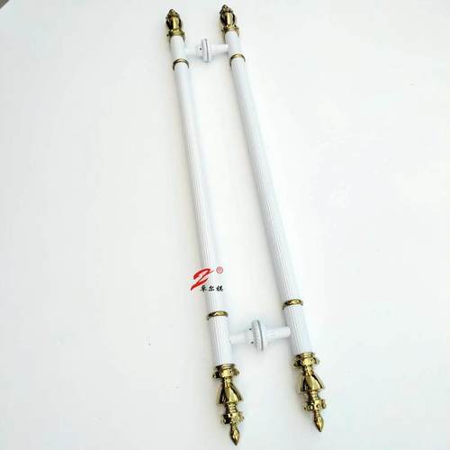 商场酒店玻璃门大拉手铜门铝雕把手扶手定制