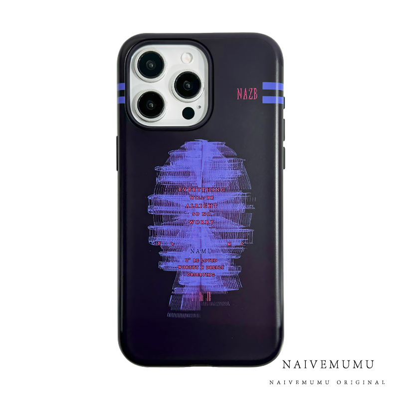原创小众韩国进口菲林适用苹果17promax手机壳iphone16不会撞新款全包艺术高级感冷淡风潮牌二合一幻影摩天轮