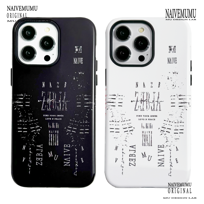 原创小众韩国进口适用苹果17promax手机壳iphone16不会撞新款15全包防摔艺术日韩系冷淡风潮牌二合一破碎蝙蝠