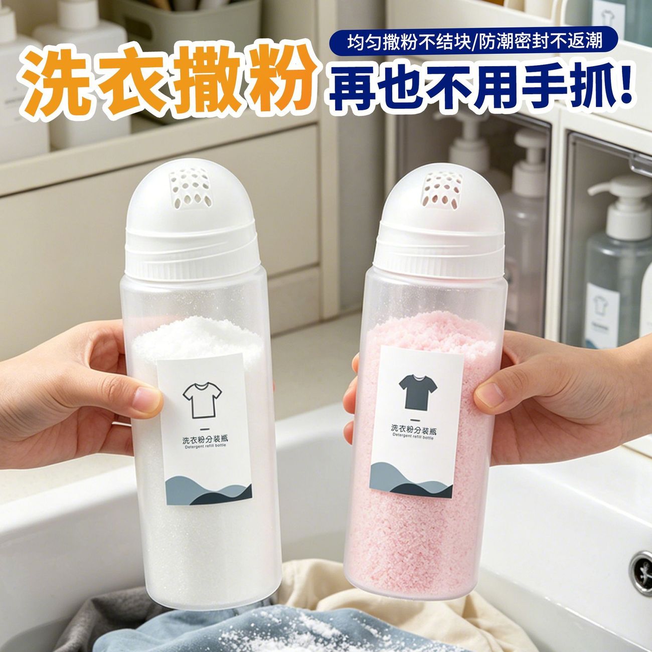 家用洗衣粉密封防漏大容量罐