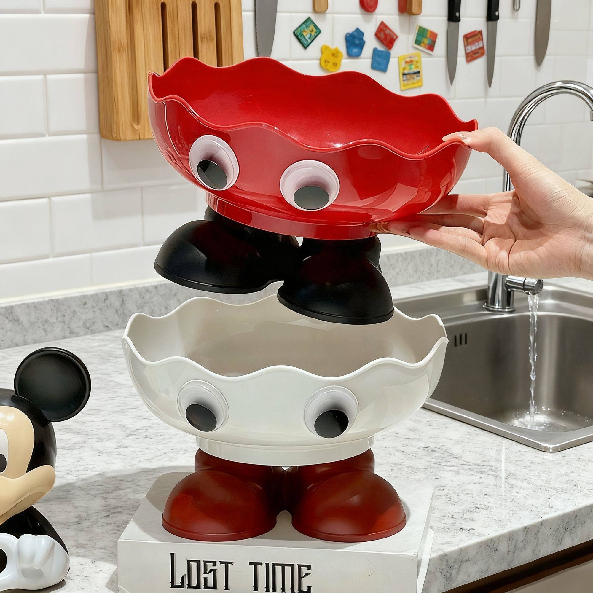 新款水果盘干湿两用客厅茶几卡通果盘家用沥水高颜值创意大眼果盘,餐饮具,果盆/果盘/果篮,淘宝优惠券,粉丝福利购,淘宝优惠卷