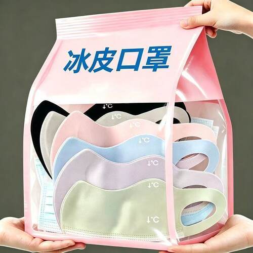 夏季3D冰丝防晒口罩遮阳透气