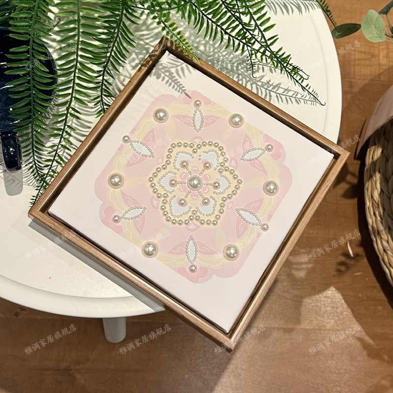 diy中式国风珍珠画手工非遗画
