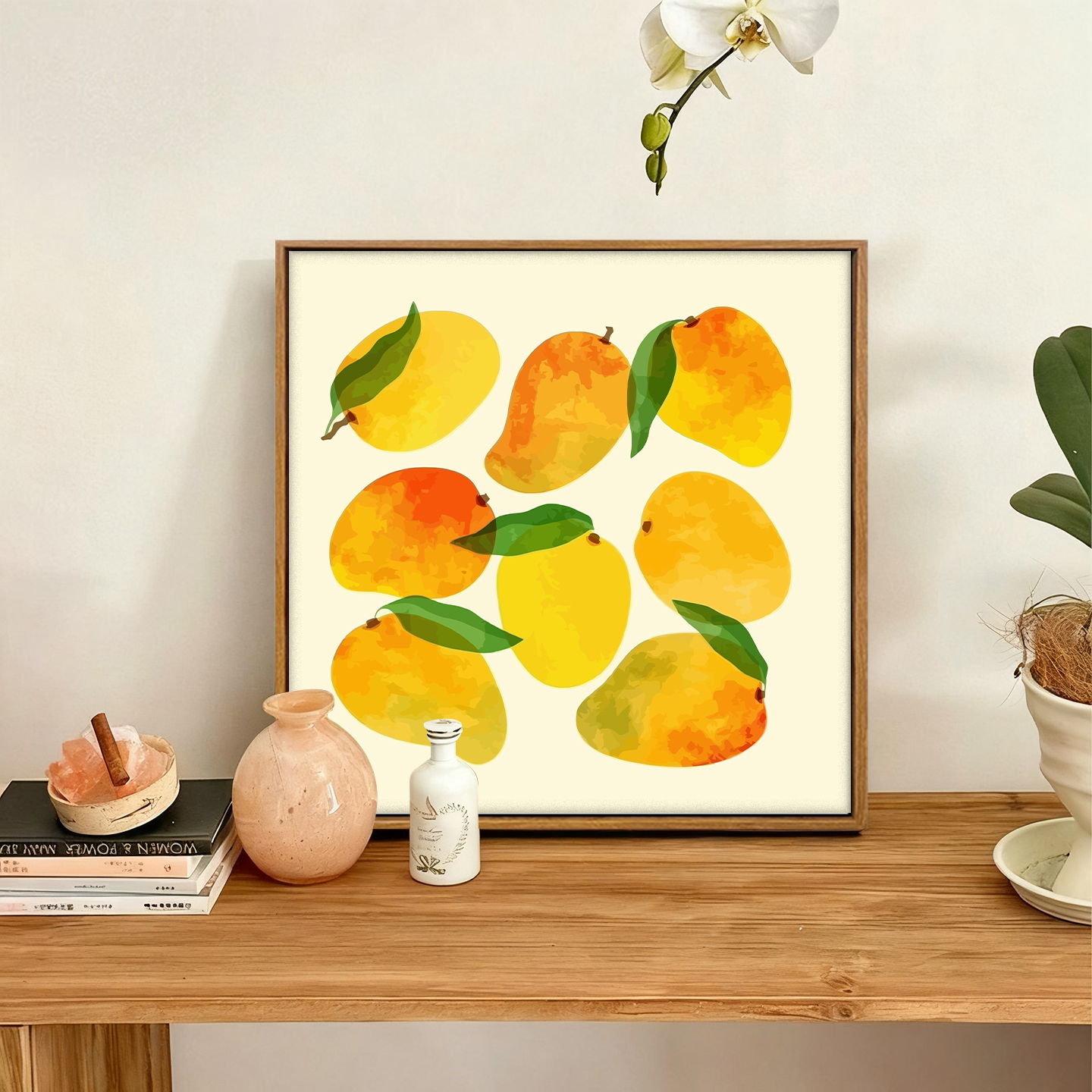水果数字油画diy手绘画画填色小众创意简约高级感餐厅墙面装饰画图片