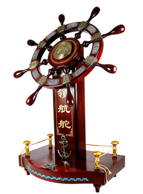 舵手落地摆件大号领航舵家居办公室船舵摆设装饰店铺开业乔迁礼品