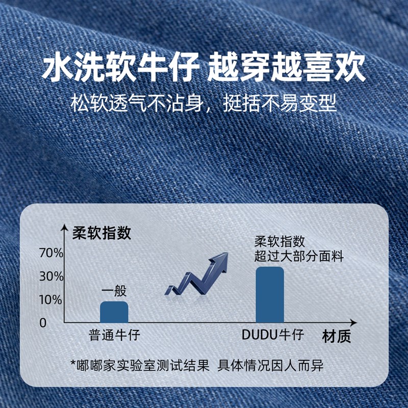 [水洗软牛仔]儿童牛仔裤春秋款男宝裤子女童长裤春装宽松儿童长裤