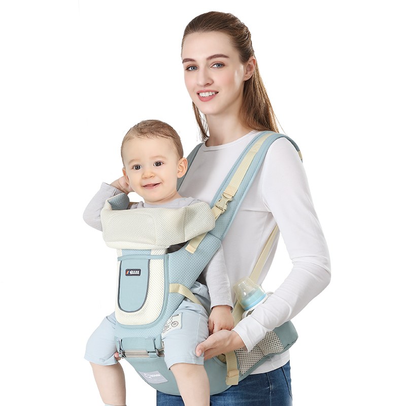 婴儿背带腰凳多功能前抱式宝宝坐凳横抱抱托四季轻便小孩抱娃神器