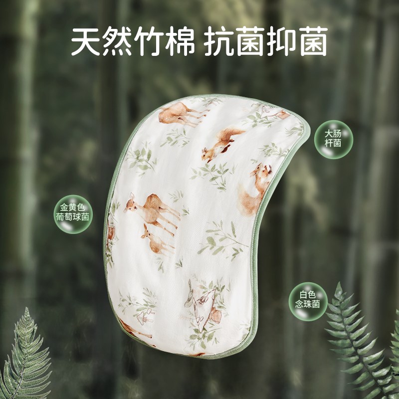 云片枕婴儿防吐奶枕垫新生儿0到6个月吸汗透气夏宝宝枕头纱布枕巾