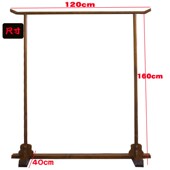 服装 婚纱旗袍礼服展示架仿古 货架龙门挂衣架落地新中式