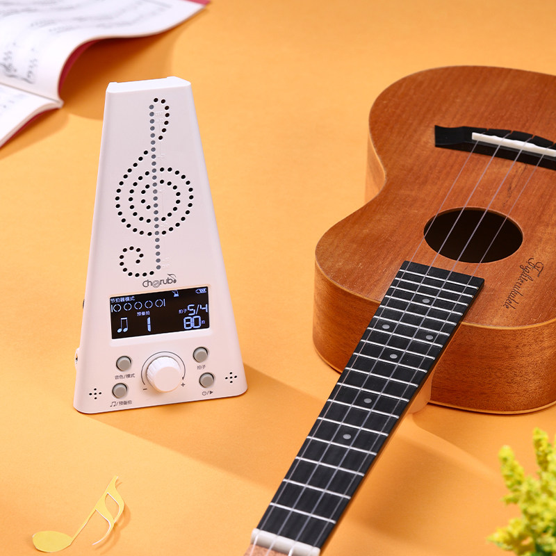 充电款电子节拍器人声数拍吉他钢琴架子鼓古筝乐器调音节奏三合一