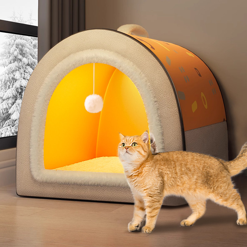 猫窝冬季保暖封闭式猫咪窝猫房子四季通用垫子可拆洗狗狗窝狗帐篷,宠物/宠物食品及用品,猫窝/屋/帐篷/沙发,淘宝优惠券,粉丝福利购,淘宝优惠卷