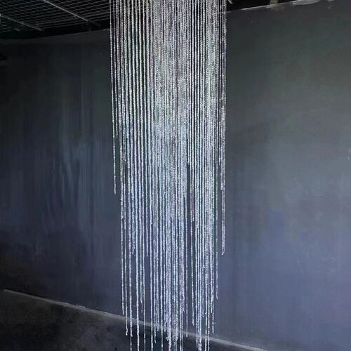婚庆飞蝶珠亚克力成品水晶珠帘方形若汐吊顶酒店婚礼堂装饰道具