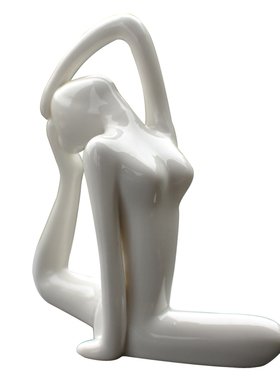 桌面简约家居瑜伽馆装饰陶瓷工艺品瑜伽摆件礼品禅意摆件婚房饰品