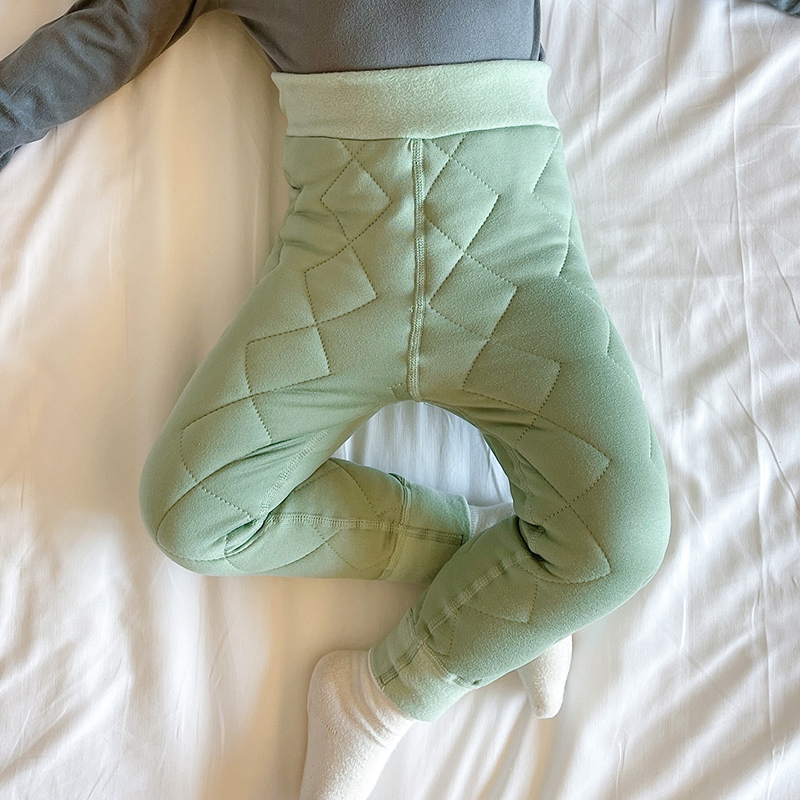 儿童保暖裤女大童小学生校服神器加绒冬裤内穿羊毛裤蚕丝男童棉裤