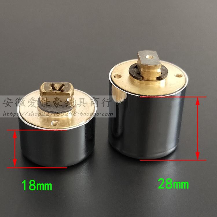 老式佳卫防盗门自动锁芯18mm 石牛航鹰大门铁门碰锁 十字钥匙28mm