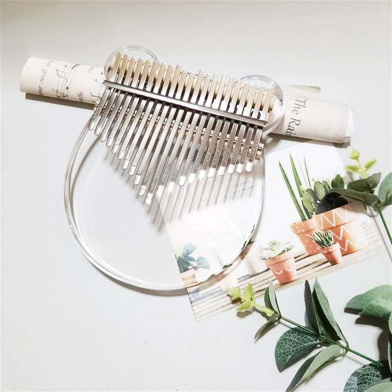 水晶拇指琴21音亚克力卡林巴琴儿童乐器礼物17音初学者手指五指琴