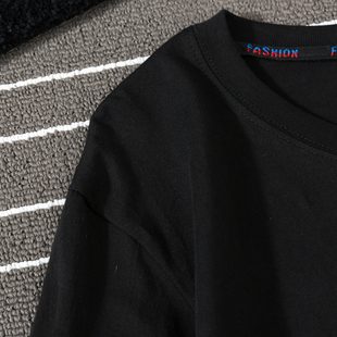 长袖 订做印图字 T恤定制印制LOGO纯棉圆领diy工作服团体班服情侣装