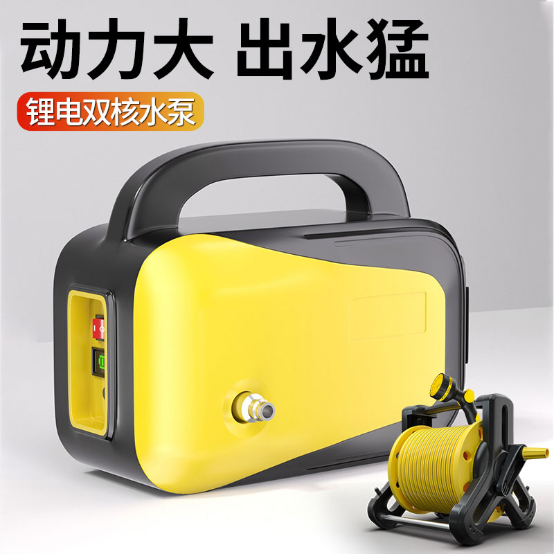 农用大功率浇菜浇地抽水泵浇水机充电式灌溉淋菜神器家用锂电浇地