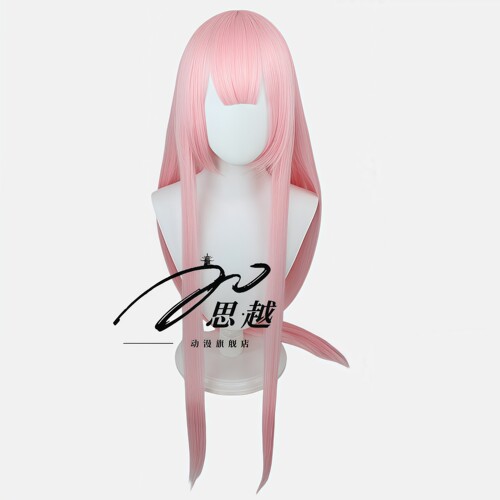 思越 DARLING in the FRANXX 02 cos假发长款粉色直发 国家队女主