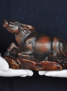 铜生肖牛摆件华尔街牛气冲天招财办公室桌客厅装饰品店铺开业礼品