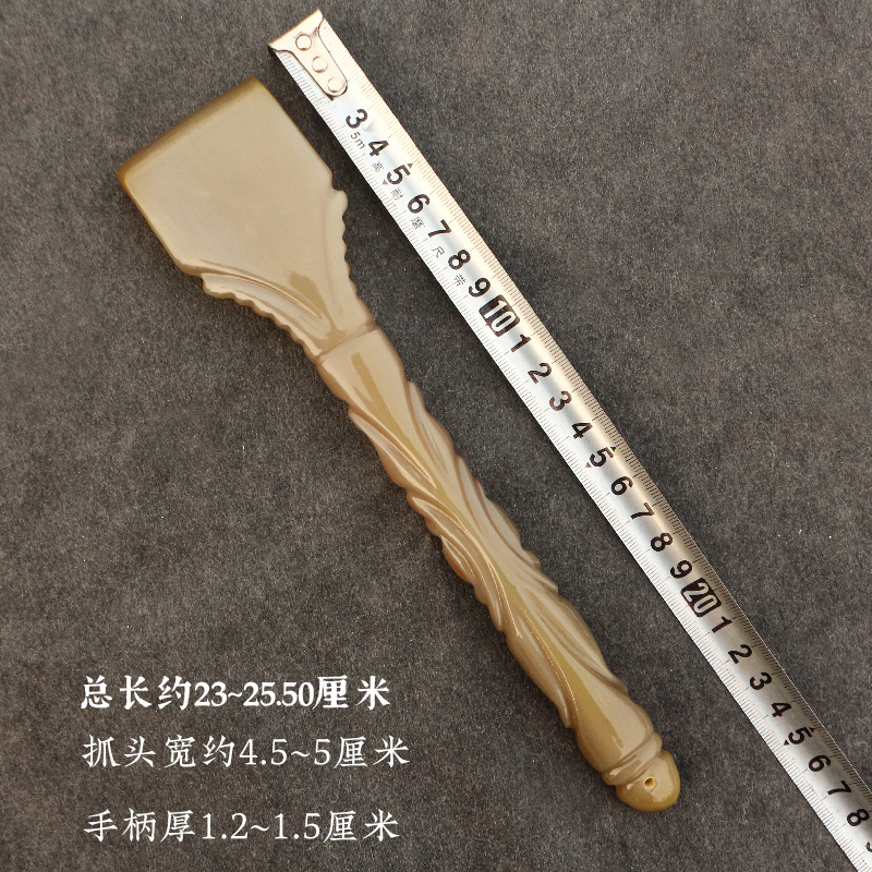 天然牛角不求人老头乐挠痒痒挠抓背头按摩工具不伤皮肤长23~25CM