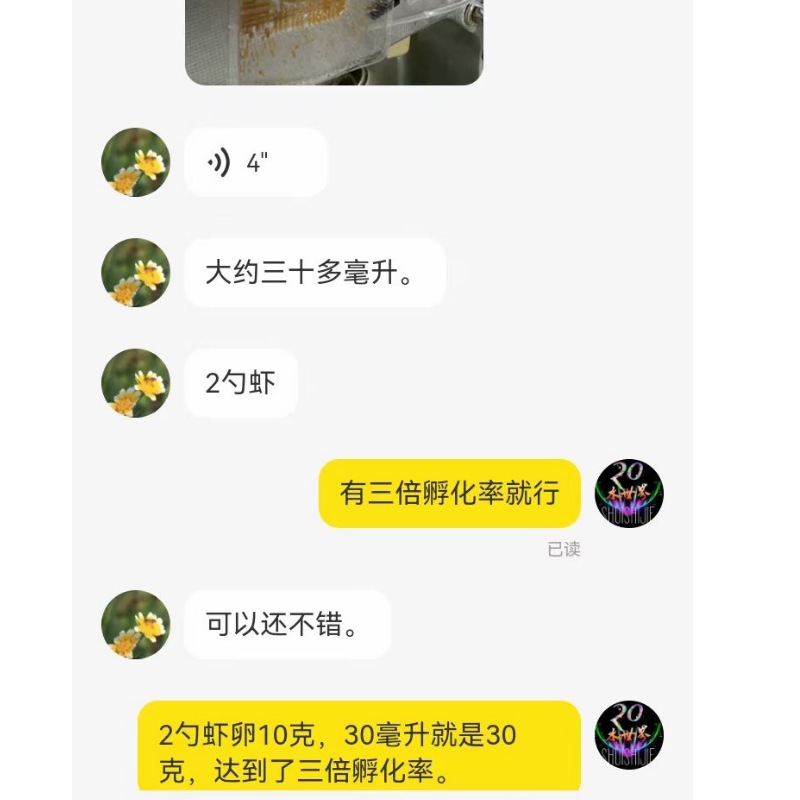 可孵化丰年虾卵一斤大红卵出三斤虫子新卵孔雀鱼苗开口饲料鱼粮