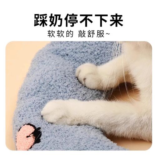 猫管家猫咪专用小枕头宠物狗狗睡觉U型靠枕垫子护颈柔软加厚耐咬