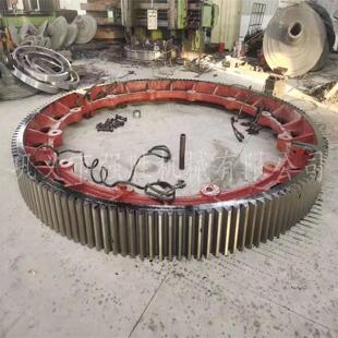水泥回转窑大齿轮 水泥窑轮带 炉口护板 处理危废铝灰煅烧窑配件