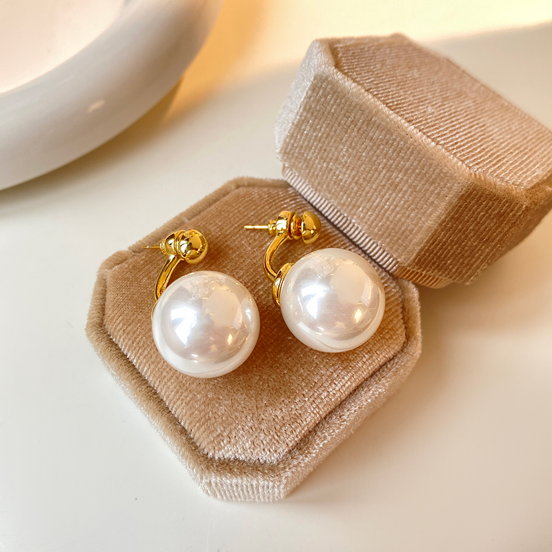 复古珍珠女耳环小众设计高级耳饰