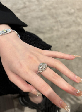 星芒中世纪古董风时尚戒指女