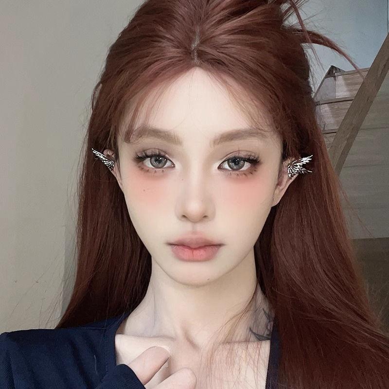 耳骨夹耳夹无耳洞精灵耳饰气质金属蝴蝶女独特小众设计感个性百搭