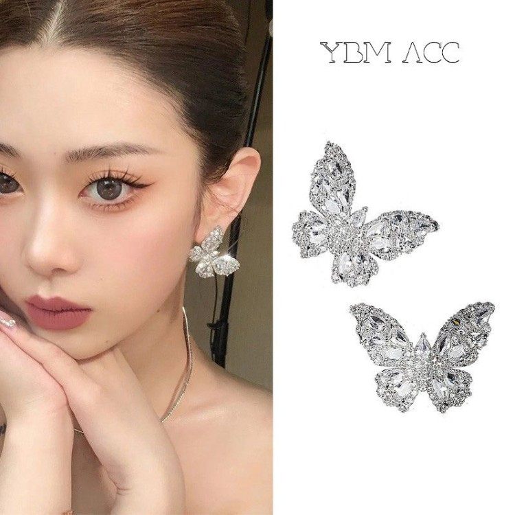 合金耳饰 耳骨夹耳夹无耳洞蝴蝶女耳环新款轻奢高级感精灵耳坠