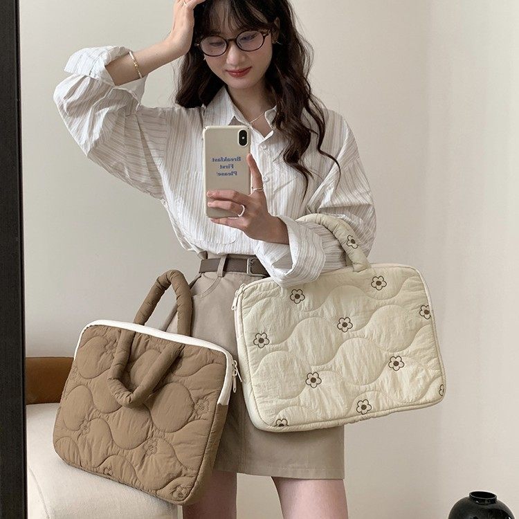 日系清新手提式小花笔记本电脑包女适用1311寸手提包ipad收新款,箱包皮具/热销女包/男包,手提箱,淘宝优惠券,粉丝福利购,淘宝优惠卷