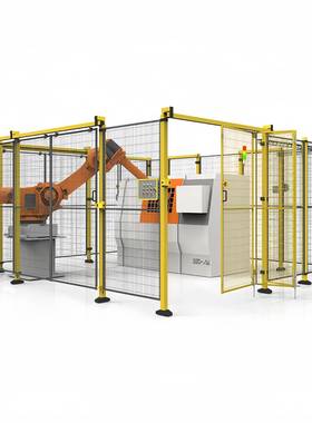 工业机器人围栏防护罩工作台亚克力防静电PC板点焊弧焊工作站