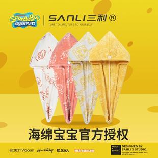 三利X海綿寶寶抗菌干發(fā)帽女超強(qiáng)吸水速干加厚浴帽干發(fā)巾包頭毛巾