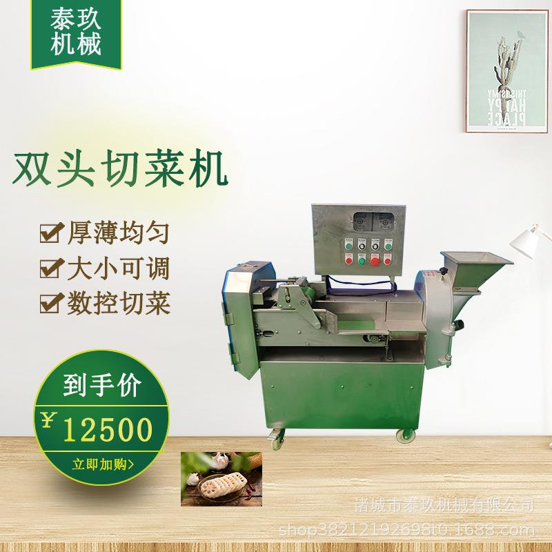 菜叶类切菜机 韭菜双头切段机 洋芋切丝切条机 萝卜青瓜斜切片机