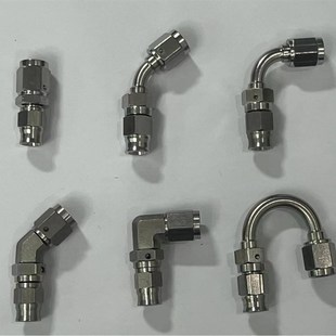 厂家改装AN3不锈钢刹车油管接头,空心螺丝对丝,油管三通铜套