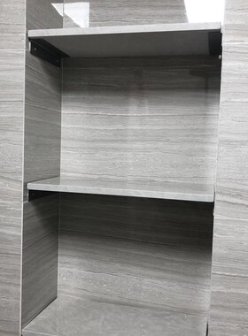 免打孔壁龛层板架浴室淋浴房镶入式置物架隔隔板定制大理石墙壁