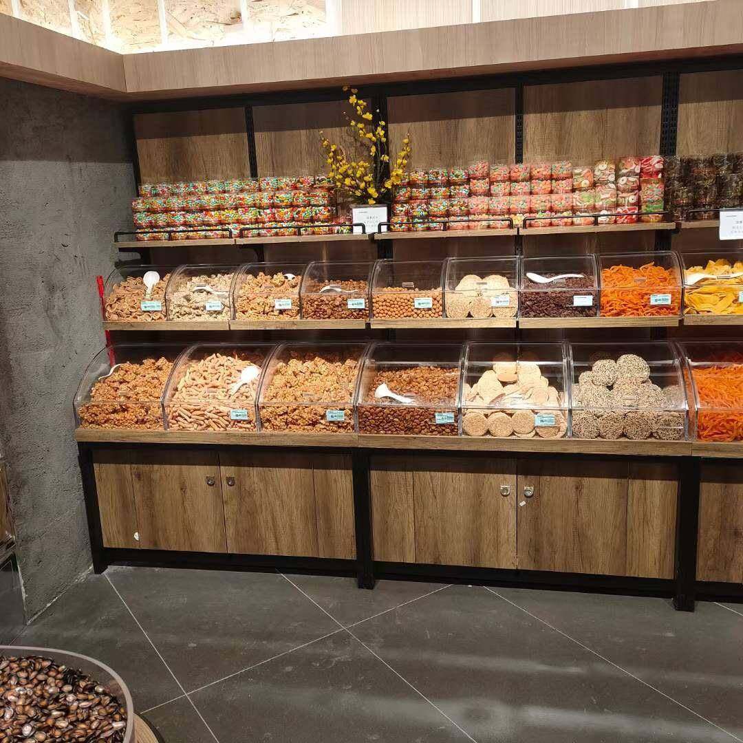 超市干果散装柜鸡蛋腊肉钢木展示柜零食特产干货杂粮柜厂家供应,商业/办公家具,超市货架,淘宝优惠券,粉丝福利购,淘宝优惠卷