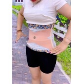 女产后束腰收小肚子冰丝无痕塑身束缚带网红款 交叉收腹带夏季 薄款