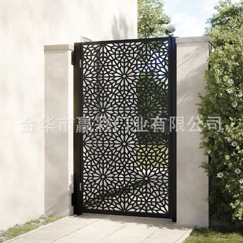隔断门切割平移门花园庭院别墅门入户门装饰性电动指纹识别