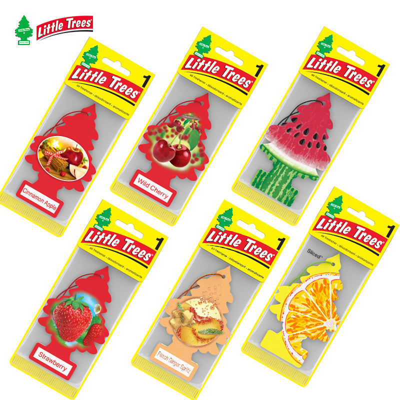 美国小树香片车载香片挂件汽车内饰除味相香薰进口水果西瓜鲜橙香