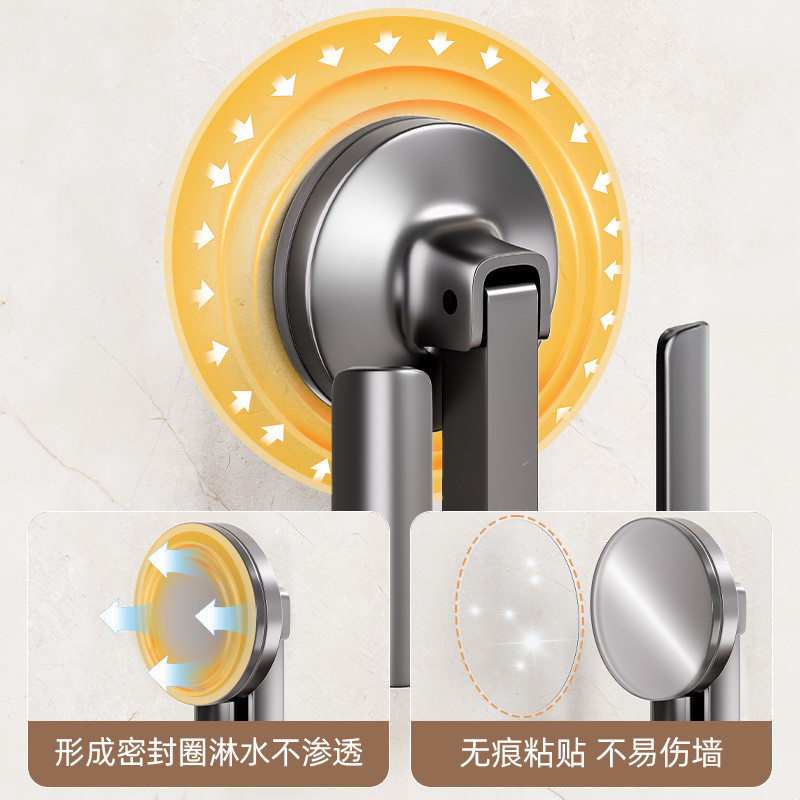 吸盘浴室拖鞋挂架免打孔壁挂式门后收纳挂钩厕所卫生间置物沥水架