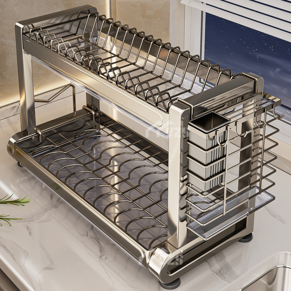 304不锈钢碗碟收纳架沥水碗盘多功能放碗盘子碗架厨房置物架餐具,厨房/烹饪用具,碗架,淘宝优惠券,粉丝福利购,淘宝优惠卷