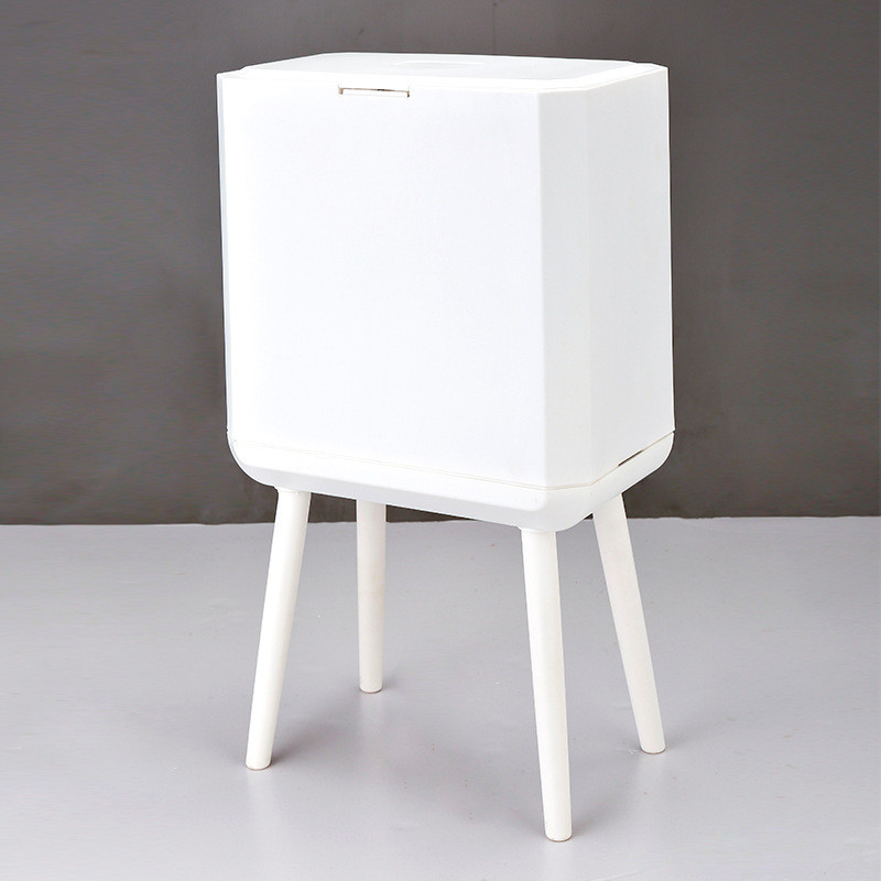 北欧带脚按压式可爱垃圾桶家用厨房卫生间卧室分类垃圾桶带盖防臭