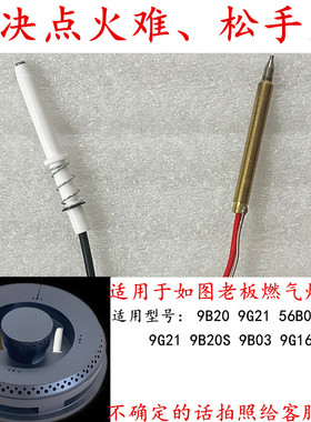 适用于老板9B20/9G21/56B0/9G16/9B03等燃气灶点火针热电偶感应针