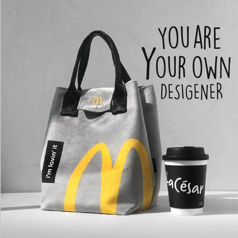 弥与带饭包日式韩版环保新款搭扣布收纳袋午餐便当饭盒袋手提拎包,收纳整理,饭盒袋,淘宝优惠券,粉丝福利购,淘宝优惠卷